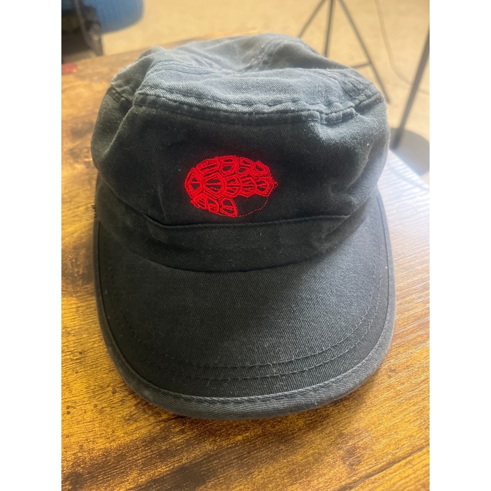 Alternative Apparel Hat Adjustable Conductor Casual 100% Cotton Black‎ Military